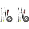Lckiioy 2X P4100 Sonda per Oscilloscopio 100:1 2KV Connettore BNC di Sicurezza Ad Alta Tensione 100MHz per Attenuazione Regolabile 'Oscilloscopio