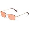 D.Franklin Occhiali da sole - Unisex - Con lenti protettive UV - Modello smith - Ottagonali - Per uomo e donna - Sunglasses