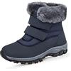 DRECAGE Stivaletti Donna Invernali Scarpe Stivali Neve Pelose Calda Stivali alla Caviglia Boots con Imbottitura Calda Blu 40