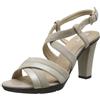 Geox D Jadalis B - Sandali con Zeppa Donna, Beige (LT Taupe/LT GOLDCH62L), 36 EU
