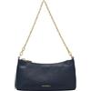 Coccinelle Pelle borsa a tracolla Aura Mini Bag Grained Leather Midnight Blue blu scuro