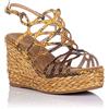 AlmaBlue Sandalo Donna V21BL6011 in Ecopelle maculato Acqua o Beige. Una Calzatura Adatta per Tutte Le Occasioni. Primavera-Estate 2021