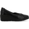 Melluso Décolleté Donna Comodo in Vernice e Morbida Pelle in camoscio Nero k91616z