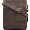 STILORD Oxford borsa a tracolla vintage uomo pelle per tablet 13 pollici MacBook e iPad - borsello tracolla pelle vera - borsa messenger cuoio DIN A4 Colore:zamora - marrone