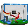 KESSER® Porta da calcio - Porta da calcio di alta qualità 180 cm, rete resistente ai raggi UV, telaio in acciaio con imbottitura, gancio a terra, pompa ad aria, capanna, accessori di montaggio per