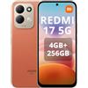 XIAOMI REDMI 17 5G Smartphone 4G+256GB,Helio G91-Ultra processore,display da 6,9 120Hz,Batteria da 7500mAh,Doppia fotocamera posteriore 50MP,Arancia,Caricabatterie non incluso