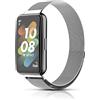 PaceBid Metallo Cinturino per Huawei Band 7, Magnetico Acciaio Inossidabile | Uomini donne Acciaio Inossidabile in Metallo Magnetico Cinturino Sgancio Rapido di Ricambio per Huawei Band 7