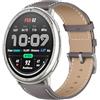 Niboow 20mm Pelle Cinturino per Amazfit T-Rex 3 Pro 44mm/Cheetah 2 Pro | per Amazfit Active 3 Premium/Active 2/GTR Mini/GTS 4 Mini, Con Fibbia in Acciaio Inossidabile Morbida Pelle Cinturini