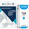 LCL Cartucce d'inchiostro Compatibile 728 F9J67A 130ML High Yield（Ciano） | Sostituzione per HP DesignJet T730 36-in Printer DesignJet T830 24-in MFP DesignJet T830 36-in MFP