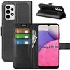 betterfon Custodia a portafoglio per Samsung Galaxy A33 5G, con chiusura magnetica, scomparti per carte di credito, per Samsung Galaxy A33 5G SM-A336B, colore nero