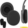 Geekria QuickFit - Cuscinetti auricolari di ricambio per cuffie wireless Logitech H800, parti di riparazione (nero)