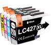Yowell 4 LC421XL Cartucce Compatibili con Brother LC427 LC-427XL Multipack | per Brother MFC-J5955DW MFC-J6955DW HL-J6010DW MFC-J6957DW MFC-J6959DW