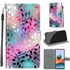 KENHONER Custodia per Xiaomi Redmi Note 10 Pro, foglia | Portafoglio Pelle PU, Magnetica, Resistente Agli Urti, Scomparto Carte Credito, Pieghevole, Flip Libro, Motivo