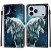 KENHONER Custodia per iPhone 17 Pro Max, Lupo