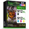 Jettruemedia Confezione da 8 Cartucce 912XL Multipack compatibili con HP 912 XL per cartucce HP 912XL per OfficeJet Pro 8020 8010 8022 8023 8024 8025 HP OfficeJet Pro 8010 8012 8014 8015