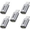 chenyang Confezione da 5 adattatori da USB C a USB C per ricarica da 20 V a 5 V con resistore da 5,1 K, supporto trasmissione dati 480 Mbps
