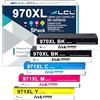 LCL 970XL Cartucce d'inchiostro Compatibile 970 XL 971XL 971 XL CN621AE | CN625AE CN626AE CN627AE CN628AE High Yield (2KCMY) per HP Officejet Pro X451DN X451DW X476DN X476DW X551DW X576DW