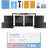 GingePro Batteria di sostituzione per MacBook Pro A1707 15 pollici (2016, 2017) Batteria A1820