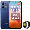 XIAOMI REDMI 17 5G Smartphone 4G+256GB,Helio G91-Ultra processore,display da 6,9 120Hz,Batteria da 7500mAh,Doppia fotocamera posteriore 50MP,Blu,incluso Smart Watch