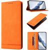 LIAOCY Cover a Libretto per Ulefone Note 22, Cover Portafoglio in Pelle PU con Protezione RFID, Custodia Anticollisione con Supporto, Orange.