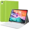 AMOUOGOEY Custodia con tastiera per iPad Pro 12,9 (vecchio modello) 2015 1a / 2017 2a generazione - tastiera wireless Bluetooth ricaricabile rimovibile - custodia in pelle con portamatite per Apple iPad Pro da