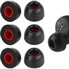 Geekria 3 paia inserti in schiuma memory comfort per auricolari true wireless compatibili con 4,5-6,3 mm, protezione dal rumore (L/corto)