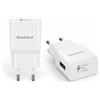 New&Teck Caricatore USB 15 W Set di 2, presa di corrente USB-A ricarica rapida 5 V/2 A, 9 V/1,67 A, compatibile con Samsung Galaxy S24 S23 S22 S21 S20 S10 A55 A54 A53 A52 Note 20/10, senza cavo