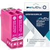 LCL Cartucce d'inchiostro Compatibile per 604 XL C13T10H34010 High Yield | Sostituzione per Epson Expression home XP-2200/XP-2205/XP-3200/XP-3205/XP-4200/XP-4205 WF-2910DWF/WF-2930DWF (2 Magenta)