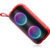 Dyurwa Altoparlante Bluetooth, 12H Bassi Rinforzati, Chiamata Vivavoce Luci LED Impermeabile IPX6