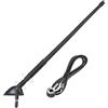 tomzz Audio 1000-002 Antenna universale in gomma altamente flessibile AM FM FM circa 1,4 m di cavo spina antenna DIN compatibile con Alfa Romeo Fiat Lancia