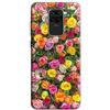 Mixroom - Cover Custodia Back case In TPU Silicone Morbido Per Xiaomi Redmi Note 9 Fantasia Rose Fiori Q240