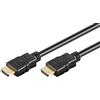 goobay Cavo HDMI Soft High Speed 2.0 con Ethernet 1 m - 4 K/60 Hz - 18 Gbps per TV/Monitor e proiettori, console di gioco, supporta eARC, ARC, HDR, HEC, 3D, HDCP 2.2, CEC - 80101