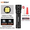 ACEBEAM E75 Torcia LED Quad-Core Torcia ricaricabile USB C con batteria 21700 4500LM Torce 260M Potente stroboscopio di difesa