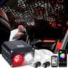 kingmaled Kit Luci a Fibra Ottica per Tetto Auto 20W RGBW a Doppia Testa, Controllo Musicale, Effetto Cielo Stellato, Controllo Tramite App Intelligente, Luci Scintillanti a Fibra Ottica