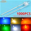 HVIERO 1000 PZ F3 3mm Diffuso Bianco Rosso Verde Blu Giallo Bianco Caldo Diodo LED Diodo Emettitore di Luce F3 3mm LED Diodi Rotondi Lampada Lampadina