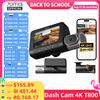 70mai 4K T800 Dash Cam a 3 Canali, Anteriore Posteriore Interno Triplo HDR, Supercondensatore con GPS e ADAS Integrati, Sorveglianza Parcheggio 24H 4G LTE