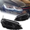AOKEDING Gruppo fari anteriori a LED con animazione di avvio AKD per Volkswagen Golf 7 VII MK7 5G MQB 2012-2017