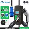 KHONS Caricatore per veicoli elettrici portatile Khons 7kw Type2 Caricatore EV 32A Caricatore per veicoli elettrici EVSE Wallbox Cavo da 5 m