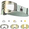 KAPVOE Occhiali da sci fotocromatici per esterni Sport sulla neve invernali per occhiali da neve unisex Occhiali da snowboard magnetici antiappannamento UV400
