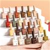 CANNI Hema Free Smalto gel per unghie Collezione di colori autunnali Semi permanente Diamong Cappotto lungo da indossare Rosso Splendido JellyNude Color 9ml