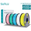 SUNLU PLA+ Filamento 1.75mm per Stampanti 3D FDM Alta Tenacità Multicolore Avvolto Precisione 5KG Materiale PLA Plus