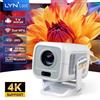 LynCast Proiettore HY300 aggiornato Supporto nativo 1080P Proiettore 4K 450ANSI X3AQ Wifi6 e BT5.4 Sistema Android 11.0 Proiettore Cinema portatile