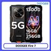 DOOGEE Fire 7 5G Telefono robusto 16GB 256GB 13000mAh Batteria Dimensity 6300 Gemini AI 64MP Fotocamera NFC Android 15 Smart phone