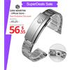 San Martin Cinturino San Martin SN0151 in acciaio inossidabile 316L con maglie a Y, chiusura OTF regolabile, ricambi per orologi, cinturino per terminali dedicati da 20 mm