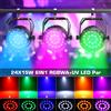 U'King 2 Pezzi Faretto LED Par Impermeabile 24x15W RGBWA+UV 6IN1 con Effetto Strobo DMX512 per DJ, Discoteca, Feste e Spettacoli