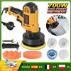 zollor Lucidatrice Elettrica per Auto 700W 125MM, Lucidatrice Rotativa a 6 Velocità 600-3700RPM con Tamponi in Spugna di Lana per Lucidatura Auto e Riparazione Graffi