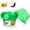 NONE Collari Anti-Lumache 12 Pezzi Ø 24 cm Barriera Protettiva per Anelli di Piante Copertura Ecologica per Ortaggi Lattuga Giardino Durevole