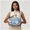 Disney Zaino Winnie The Pooh che cavalca Eeyore, Mini Borsa a Doppia Tracolla in Pelle PU, Regalo alla Moda per Donne