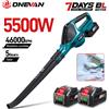 ONEVAN Soffiatore Elettrico Senza Spazzole da 5500W, Soffiatore a Batteria per Foglie e Polvere, Strumento Potente per Pulizia del Giardino, Compatibile con Batterie Makita