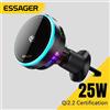 NONE Supporto Magnetico per Telefono da Auto Essager QI2.2 25W con Caricatore Wireless per iPhone 17 16 15 Pro Max, Compatibile con Magsafe